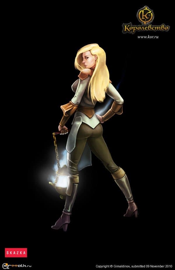 Девушка прист