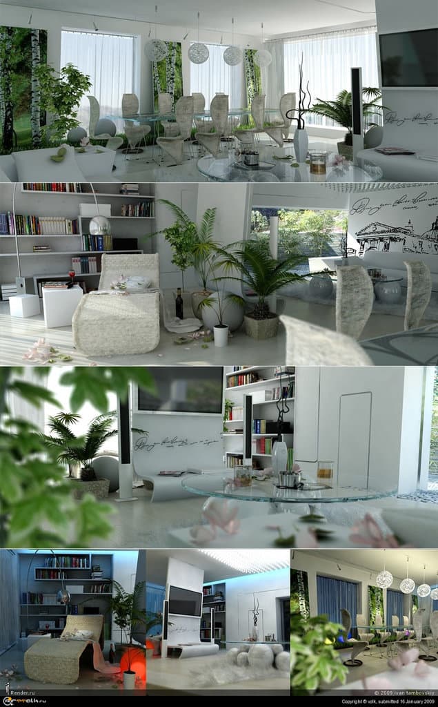 в белом цвете