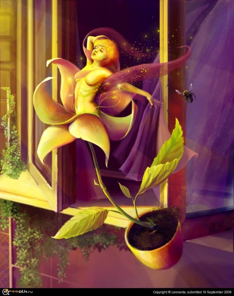 \"Цветок на подоконнике\"