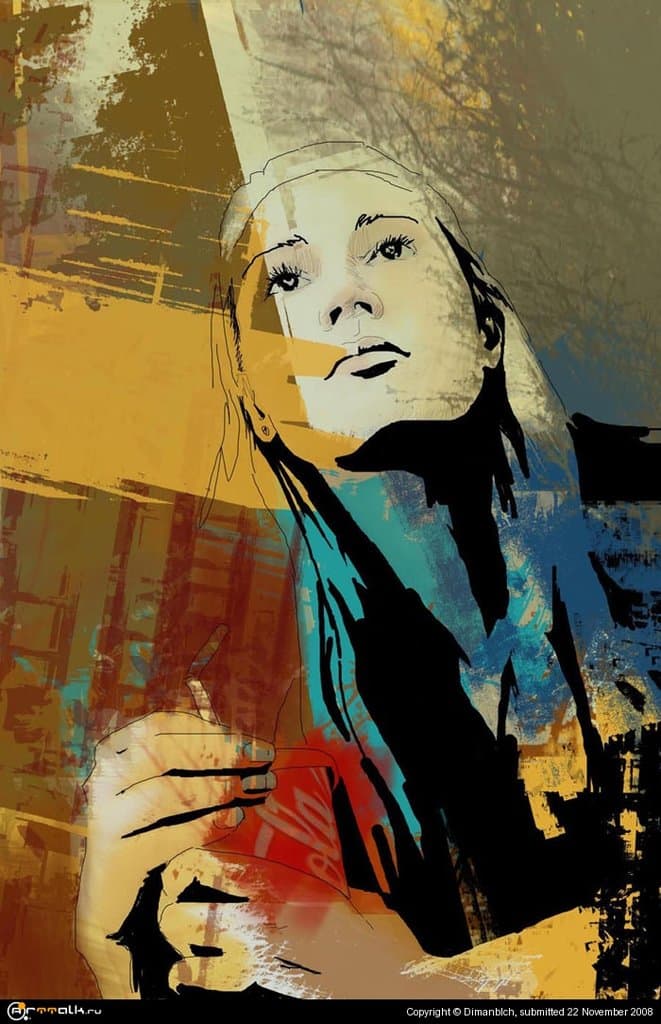 портрет подруги друга =)