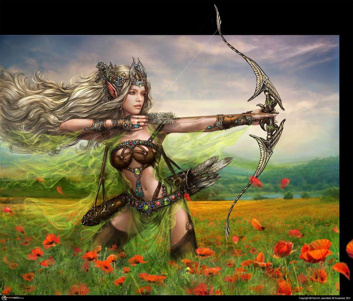 эльфийская лучница