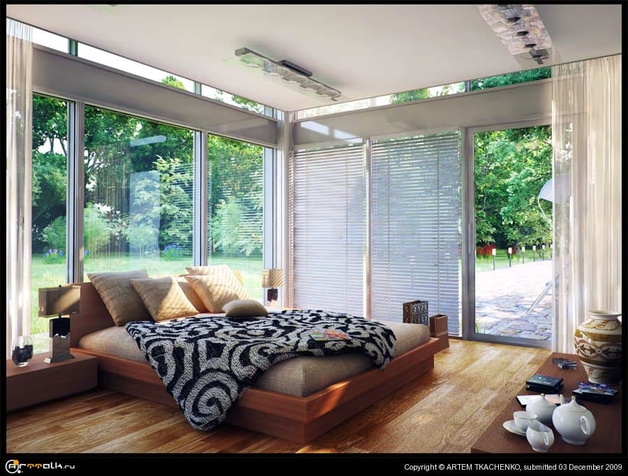 Спальня загородного дома