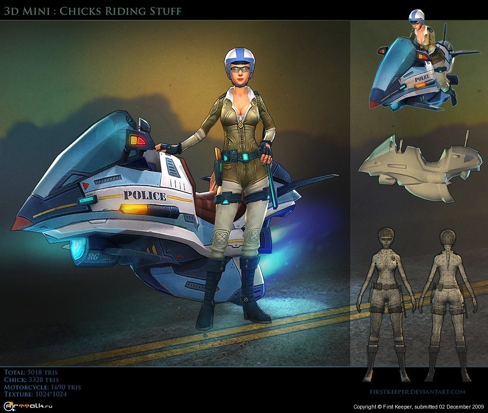 Chiks Riding Stuff