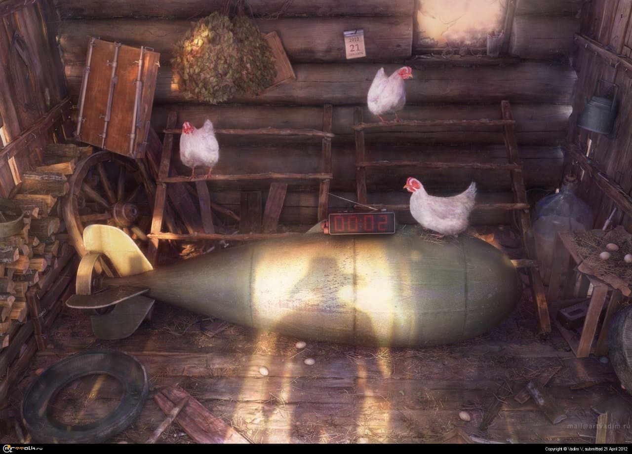 Утро в деревне