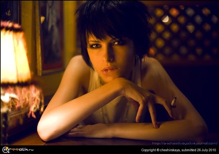 Smoking. Rashel