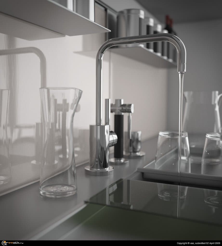 Кран на кухне
