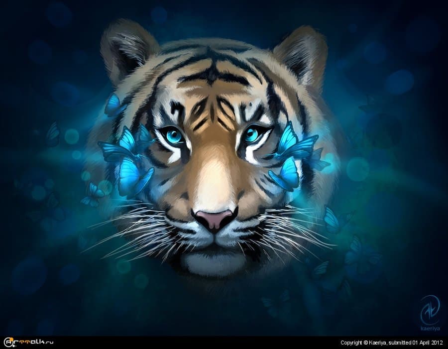 Синие бабочки