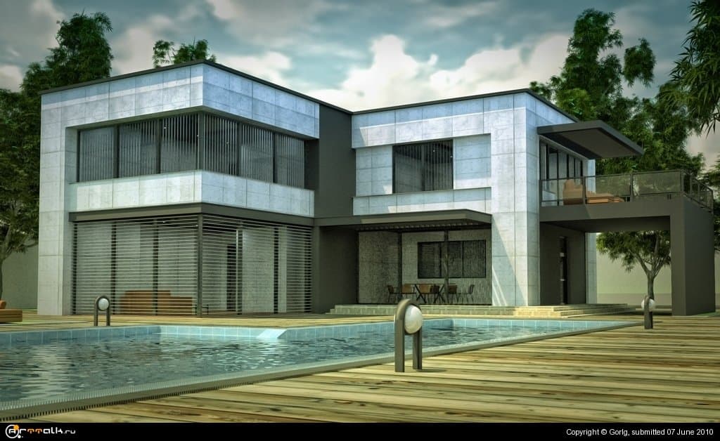 Дом в стиле функционализм