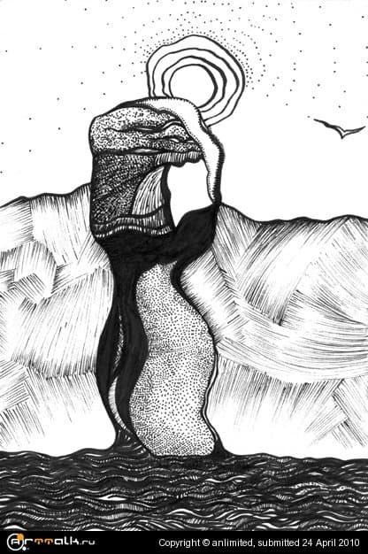 зарисовки из Крымского блокнота: \"мыс Фиолент в положении\"