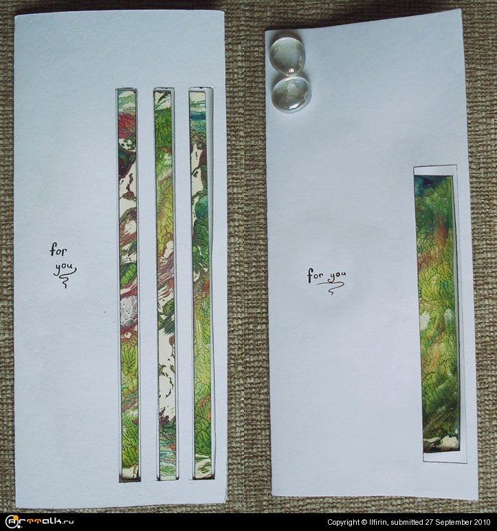 Открытки. Монотипии 2.