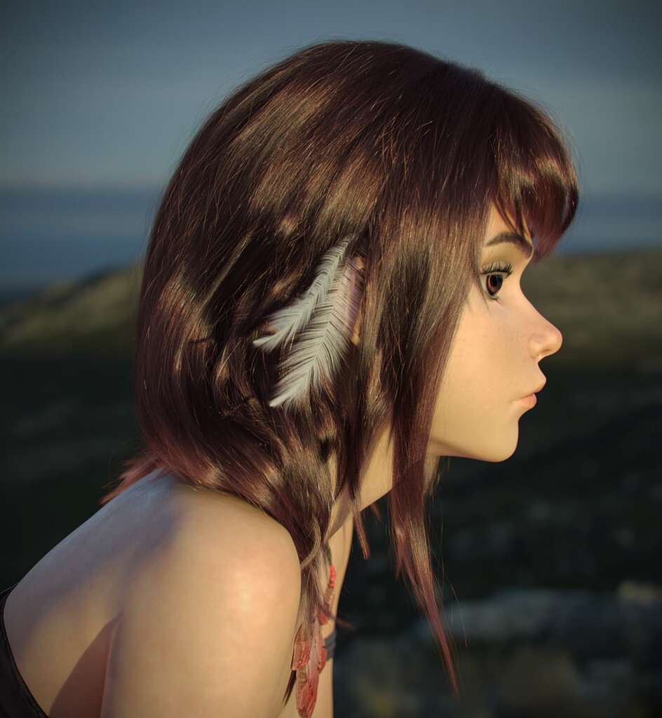 Hair&Fur&Feathers + Lookdev+Render&Lighting for Bear rider(collaboration with Maria Panfilova)